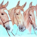 Three Saddlebred Horse Family